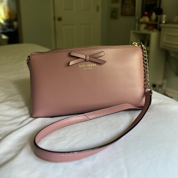 Kate Spade New York Bow Crossbody Bag – Dusty Rose
